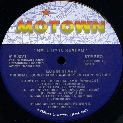 Edwin Starr : Hell Up In Harlem (Original Motion Picture Soundtrack) (LP, Album, Ind)