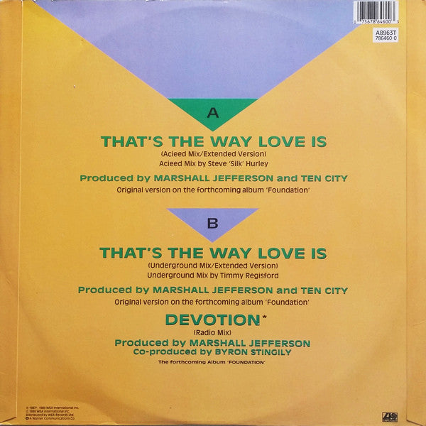 Ten City : That's The Way Love Is (12", Single)