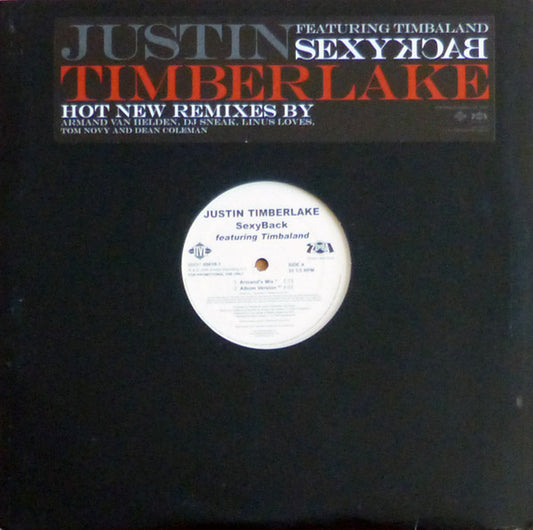 Justin Timberlake : SexyBack (Dance Mixes) (2x12", Promo)