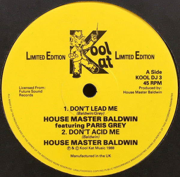 Terry Baldwin : Don't Lead Me (12", Ltd)