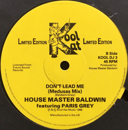 Terry Baldwin : Don't Lead Me (12", Ltd)