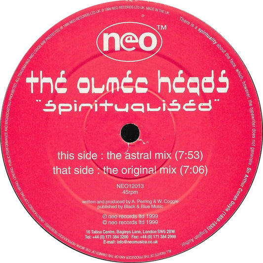 The Olmec Heads : Spiritualised (12")