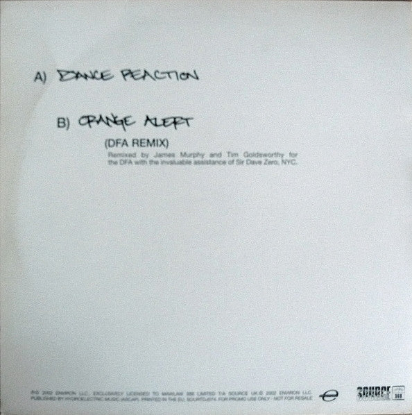 Metro Area : Dance Reaction (12", Promo)