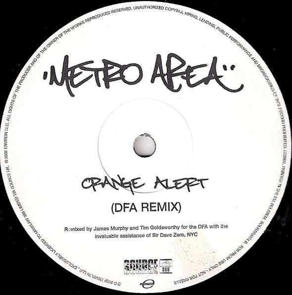Metro Area : Dance Reaction (12", Promo)