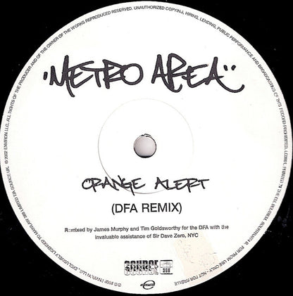 Metro Area : Dance Reaction (12", Promo)