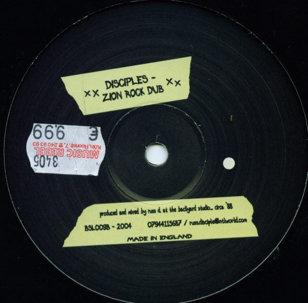 The Disciples (2) : Almighty Dub / Zion Rock Dub (10")