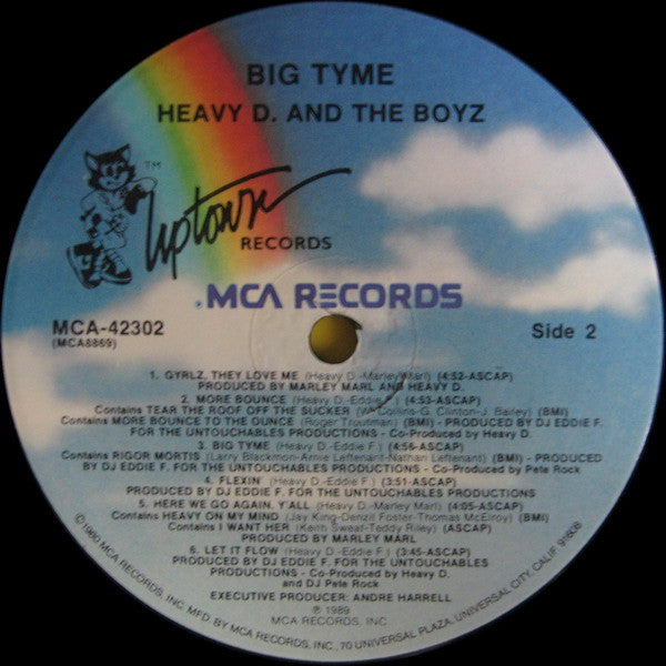 Heavy D. & The Boyz : Big Tyme (LP, Album, Pin)