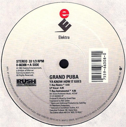 Grand Puba : Ya Know How It Goes / Lickshot (12")