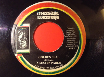 Augustus Pablo : Golden Seal (7", Single, RP)