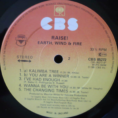 Earth, Wind & Fire : Raise! (LP, Album, Gat)