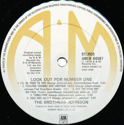 Brothers Johnson : Look Out For #1 (LP, Album)