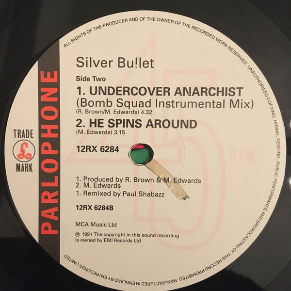 Silver Bullet : Undercover Anarchist (Remix) (12", Single)