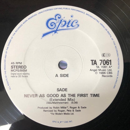 Sade : Never As Good As The First Time (12")