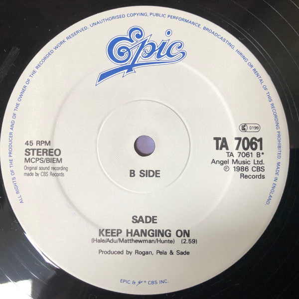 Sade : Never As Good As The First Time (12")