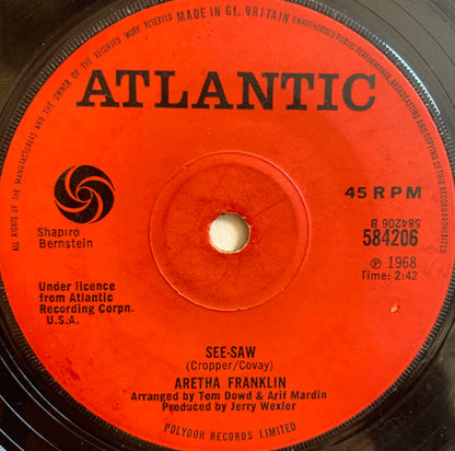 Aretha Franklin : I Say A Little Prayer (7", Single, Sol)