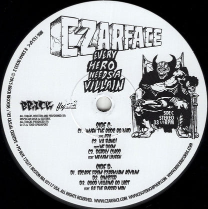 Czarface : Every Hero Needs A Villain (2xLP, Album)
