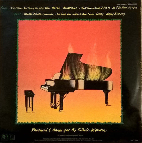 Stevie Wonder : Hotter Than July (LP, Album, RE, Gat)