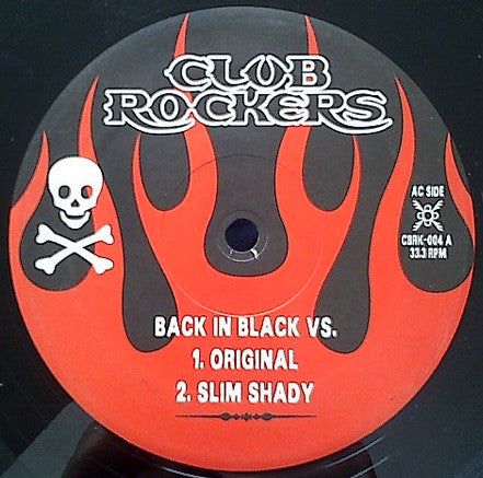 AC/DC vs. Slim Shady / Missy Elliott / Beastie Boys / Boogie Down Productions : Back In Black Vs. (12", Unofficial)