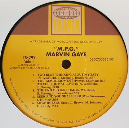 Marvin Gaye : M.P.G. (LP, Album, RE)