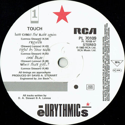 Eurythmics : Touch (LP, Album)