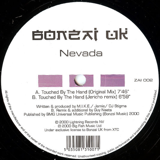 Nevada : Touched By The Hand (12")