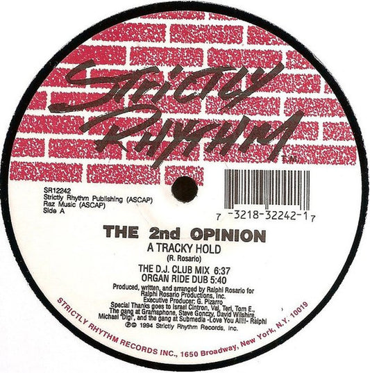 The 2nd Opinion : A Tracky Hold (12")