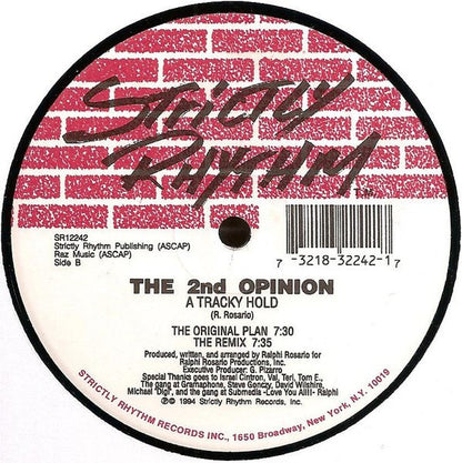 The 2nd Opinion : A Tracky Hold (12")