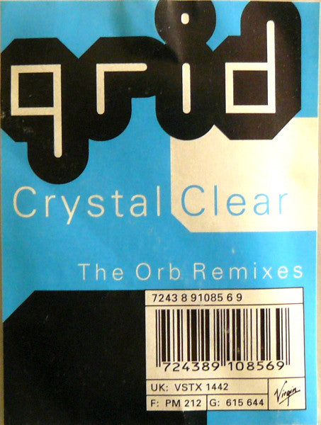 The Grid : Crystal Clear (The Orb Remixes) (12", Single, Cle)