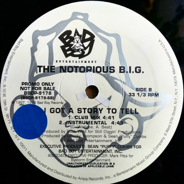 The Notorious B.I.G.* : Last Day / I Got A Story To Tell (12", Promo)