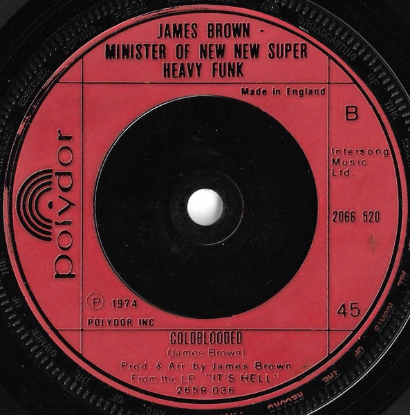 James Brown : Funky President (People It's Bad) (7", Single)