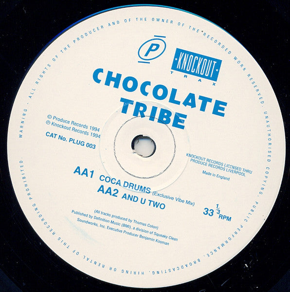 Jahkey B Presents Origins (2) / Chocolate Tribe : Open Up Baby / Groove Deluxe / Coca Drums / And U Two (12")