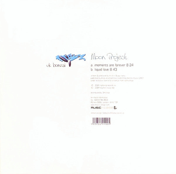 Moon Project : Moments Are Forever / Liquid Love (12")