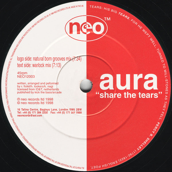 Aura (8) : Share The Tears (12")