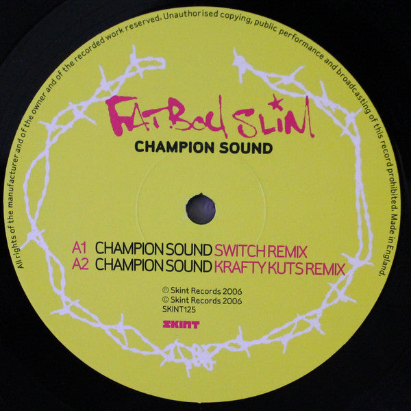 Fatboy Slim : Champion Sound (12", Single)