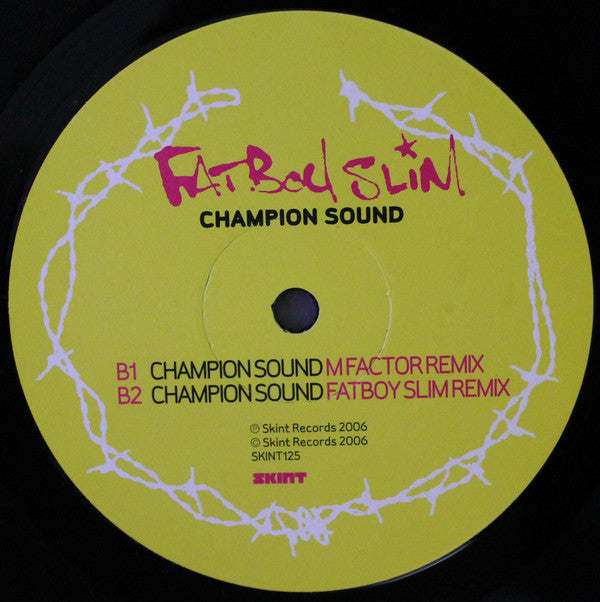 Fatboy Slim : Champion Sound (12", Single)