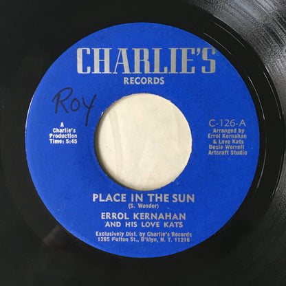 Errol Kernahan And His Love Kats : Place In The Sun / My Connie (7")