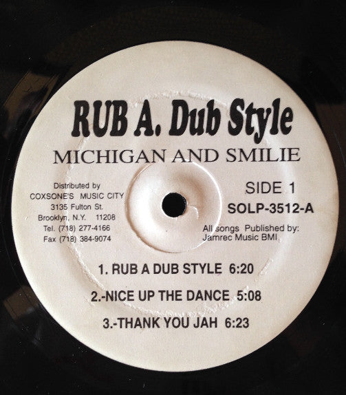 Michigan & Smiley : Rub-A-Dub Style (LP, Album, RP)