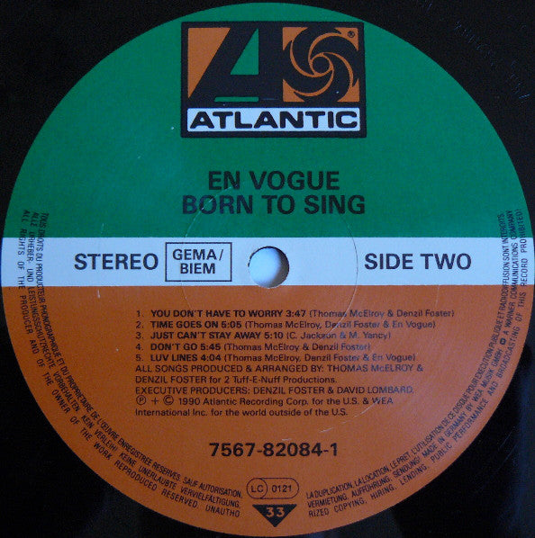 En Vogue : Born To Sing (LP, Album)