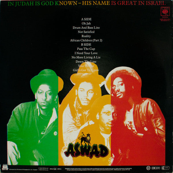 Aswad : Not Satisfied (LP, Album, RE)