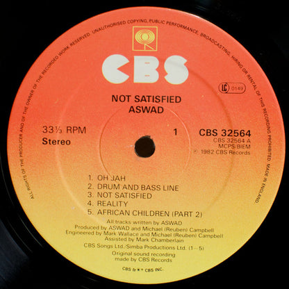 Aswad : Not Satisfied (LP, Album, RE)