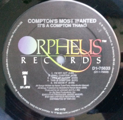 Compton's Most Wanted* : It's A Compton Thang (LP, Album, Cle)