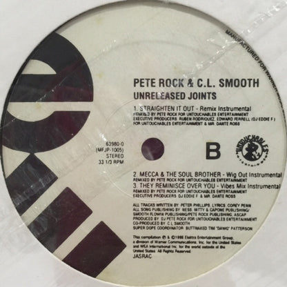 Pete Rock & C.L. Smooth : Unreleased Joints (12", Ltd)