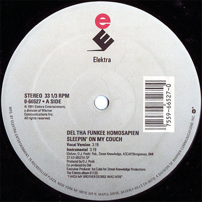 Del Tha Funkee Homosapien : Sleepin' On My Couch / Ahonetwo, Ahonetwo (12", Single)