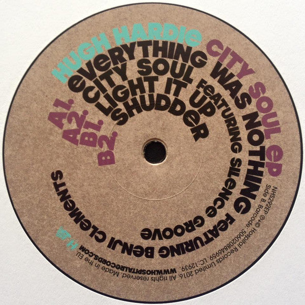 Hugh Hardie : City Soul EP (12", EP)