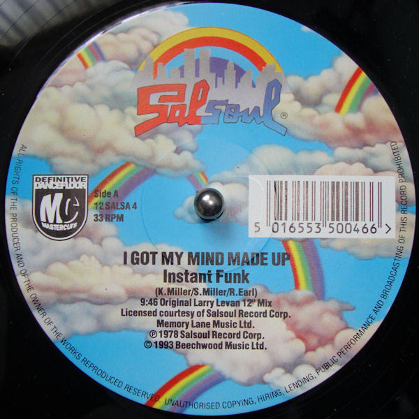 Instant Funk / Ripple : I Got My Mind Made Up / The Beat Goes On And On (12")