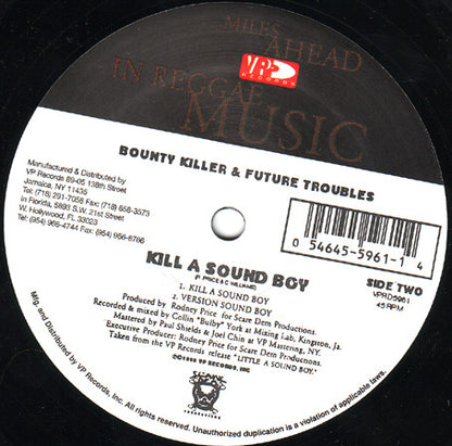 Bounty Killer, Beenie Man, Dennis Brown / Bounty Killer & Future Troubles : Revolution '96 / Kill A Sound Boy  (12")
