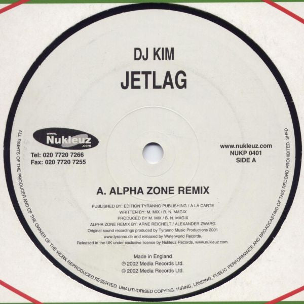 DJ Kim : Jetlag (12")