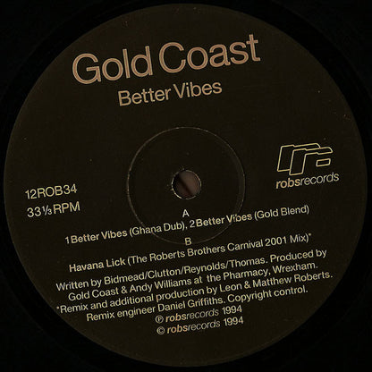 Gold Coast : Better Vibes / Havana Lick (12")