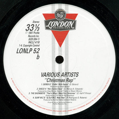 Various : Christmas Rap (LP, Comp)