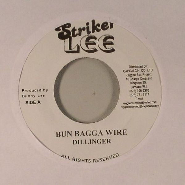 Dillinger : Bun Bagga Wire (7")